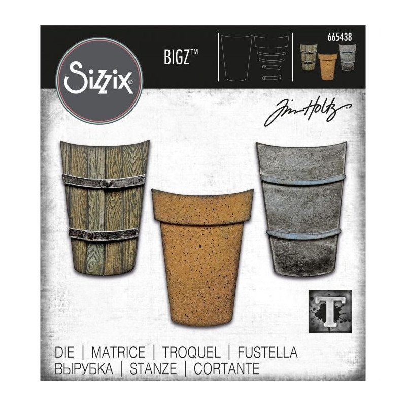 Troquel Sizzix BIGZ Potted_2 by Tim Holtz