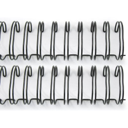 Wire-0 de 1" - Espirales 2.54 cm. Negras