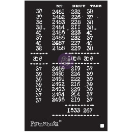 Stencil Finnabair Prima Marketing Book Of Numbers