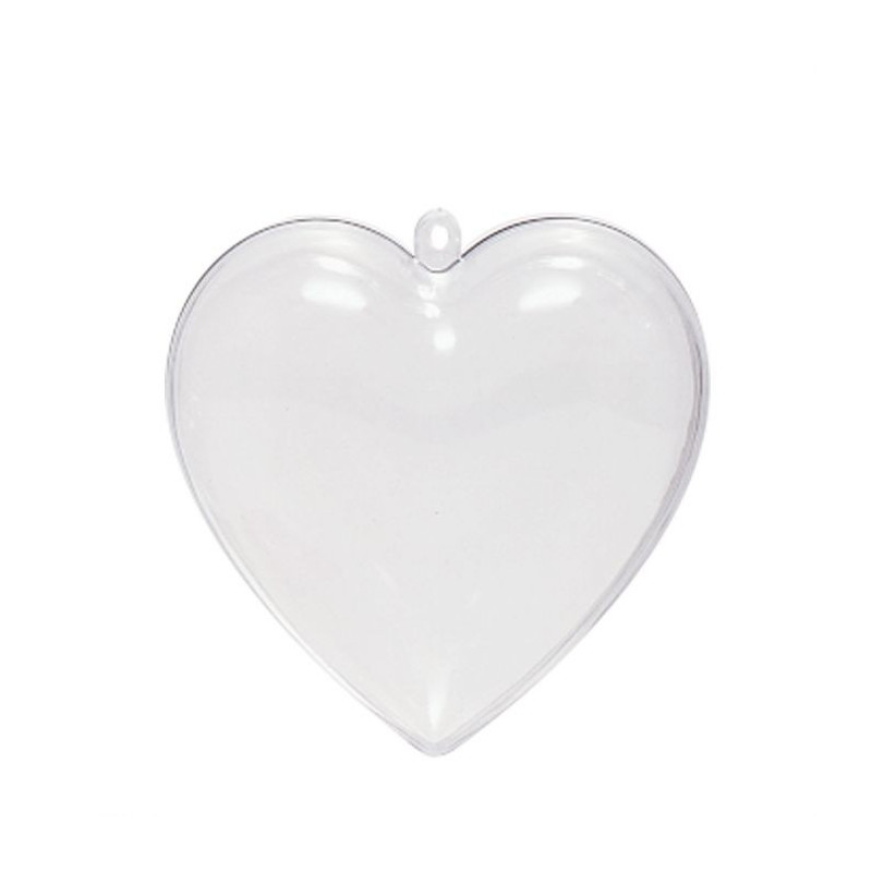 Corazón de Plexiplast 2 partes 10 cm.