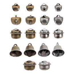 Tim Holtz Idea-Ology Tiny Metal Bells Nickel &amp; Copper
