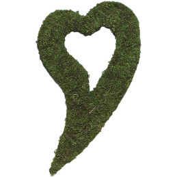 Corazón Curvo Verde 37 cm. Artis Decor