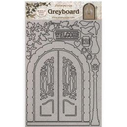 A4 Greyboard 2 mm. Casa Granada welcome door - Stamperia