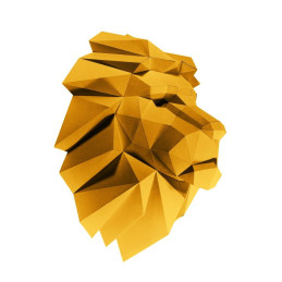 3D Papercraft Wall Art - Lion Head