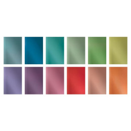 Tim Holtz Idea-Ology Kit de papeles Kraft-Stock Metallic Colors