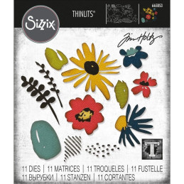 Kit de 11 Troqueles Thinlits Modern Floristry by Tim Holtz