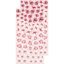 Craft O&#039;Clock Kit de papeles recortables &quot;Pink Flowers&quot; Set 08 15.5 x 30.5 cm.