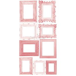 Craft O'Clock Kit de papeles recortables "Pink Flowers" Set 08 15.5 x 30.5 cm.