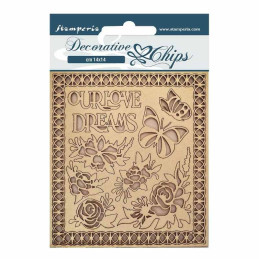 Stamperia Decorative chips - Garden of Promises Our love, dreams