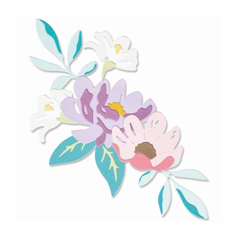 Sizzix • Kit de troqueles Thinlits Layered Summer Flowers