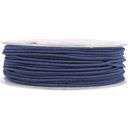 Cordón elástico Azul. Ancho 1,8 mm. 1 Metro