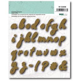 Troqueles de abecedario Minúsculas Speakeasy by Alberto Juárez