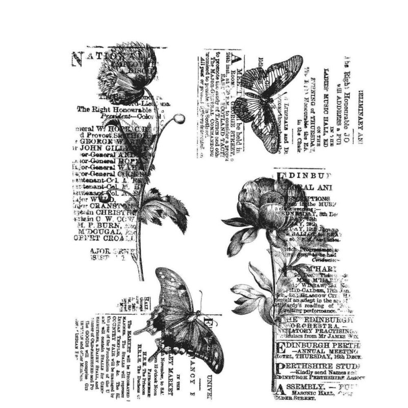 Kit de sellos de Tim Holtz - Botanic Elements