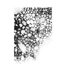 Kit de sellos de Tim Holtz - Bubbles W/Grid Block