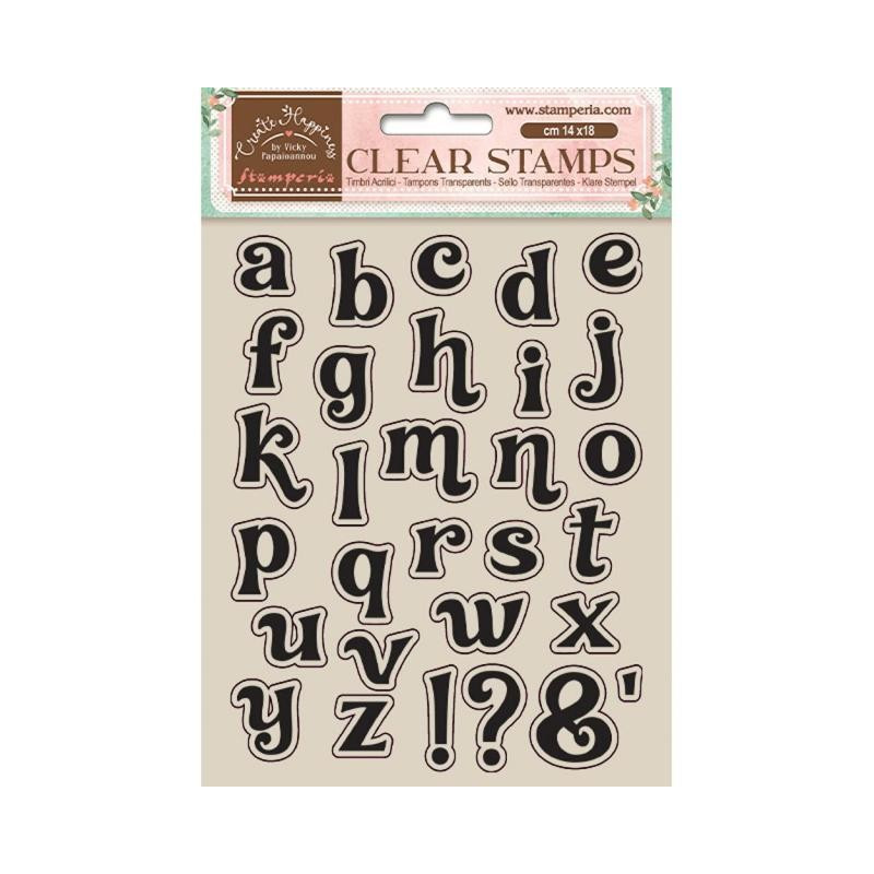 Kit de sellos acrílicos Stamperia - Create Happiness Alfabeto