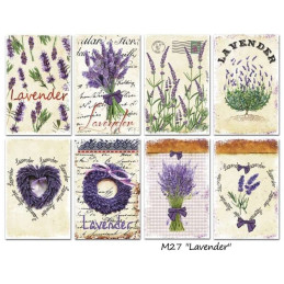 Mini Kit de papeles 10,8 x 7 cm. Lavender - Decorer