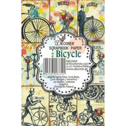 Mini Kit de papeles 10,8 x 7 cm. Bicycle - Decorer