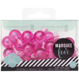 Marquee Bombillas rosas 0.75"
