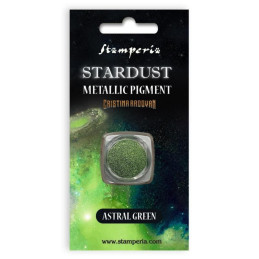 Pigmento metálico stardust astral Green by Cristina Radovan