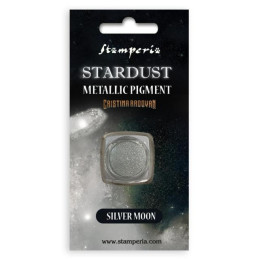 Pigmento metálico stardust Silver moon by Cristina Radovan