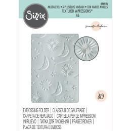 Sizzix • Multi level textured impressions embossing folder Moon Light