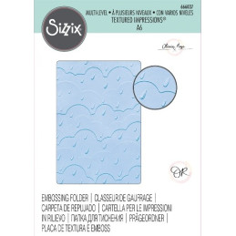 Sizzix • Multi level textured impressions embossing folder Rain Clouds