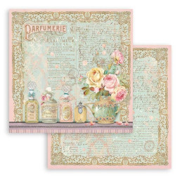 Kit de papeles de Scrapbooking 30 x 30 cm. Stamperia - Rose parfum