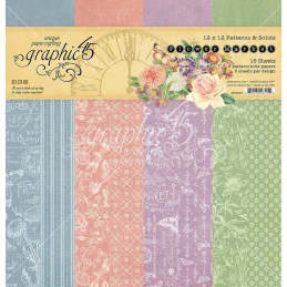 Graphic 45 Flower Market - Patterns & Solids