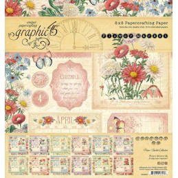 Kit de papeles 20 x 20 Graphic45 - Flower Market