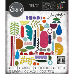 Set 43 troqueles Sizzix THINLITS Abstract Elements by Tim Holtz