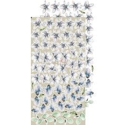Craft O'Clock Kit de papeles Flowers Extras Set Vintage Sky 15.5 x 30.5 cm.
