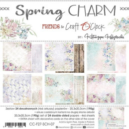 Craft O'Clock Kit de papeles Spring Charm 20 x 20 cm.