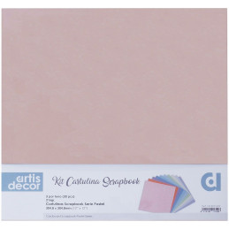 Kit de 30 Cartulinas 30x30 colores Pastel Artis Decor