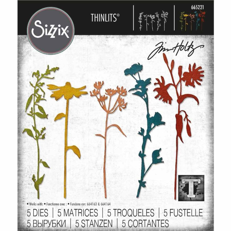 Sizzix Thinlits Dies by Tim Holtz - Wildflowers nº 3