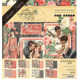 Kit de papeles  Deluxe Collector's Edition 20 x 20 Graphic45 - Mon Amour