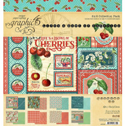Kit de papeles 20 x 20 Graphic45 - Life's a Bowl of Cherries
