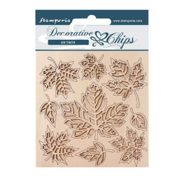Stamperia Decorative chips - Magic Forest leaves