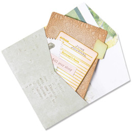 Set 6 troqueles Sizzix THINLITS Journaling Card, Envelope & Windows by Eileen Hull