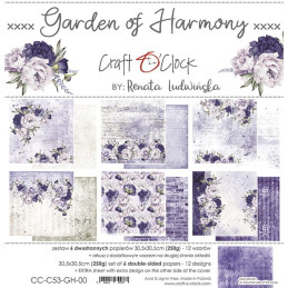 Craft O'Clock Kit de papeles Garden of Harmony 30 x 30 cm.