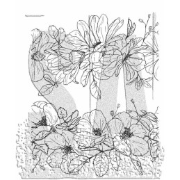 Kit de sellos de Tim Holtz - Floral Trims
