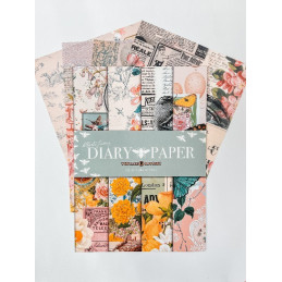 Découpage Paper A4-Collector Diary Col. I - Vintage Odyssey