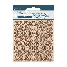 Stamperia Decorative chips - Vintage Library pattern