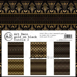 Kit de papeles ABstudio - "gold on black" MINI-bundle 2