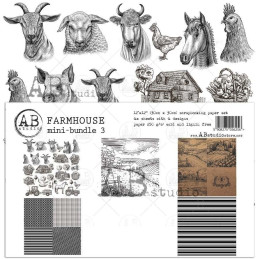 Kit de papeles ABstudio - "Farmhouse" bundle 3