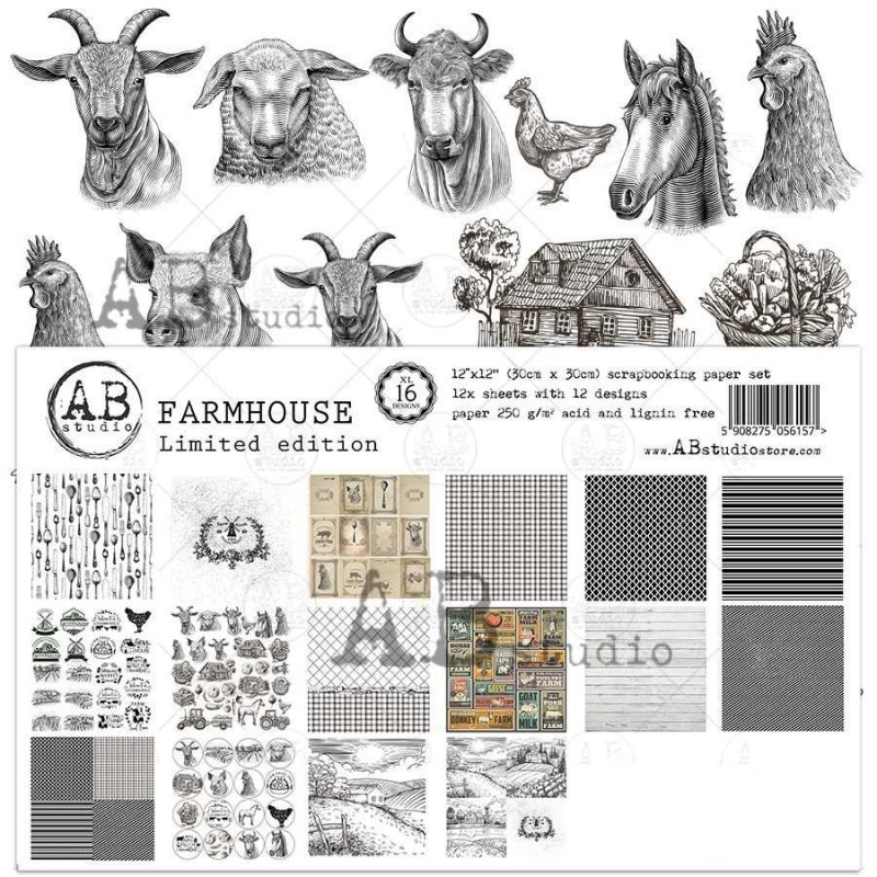 Kit de papeles ABstudio - "Farmhouse" XL bundle