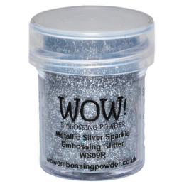 Polvos embossing WOW -  Metallic Silver Sparkle