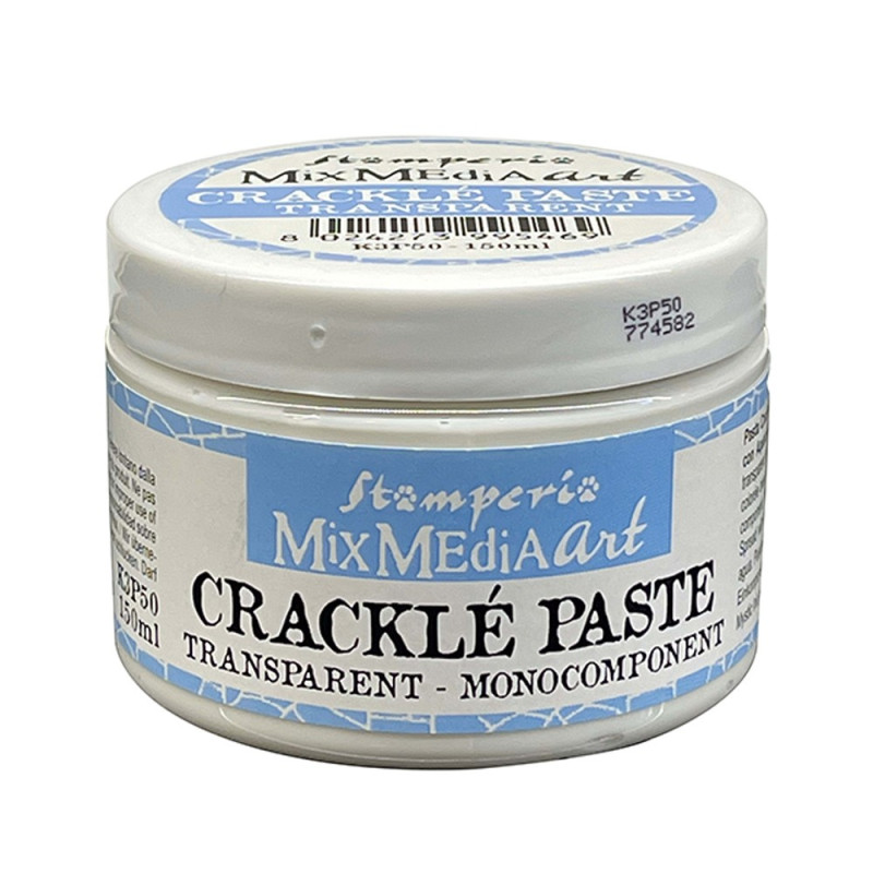 Crackle Paste Transparente monocomponent 150 ml. Stamperia