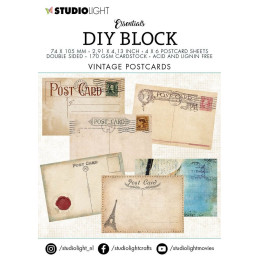 Vintage Postcards Mini Block DIY Studio Light