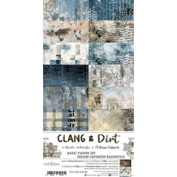 Craft O'Clock Kit de Basic Papers Clang & Dirt 15.5 x 30.5 cm.