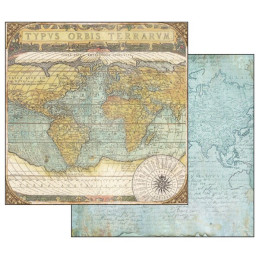 Kit de papeles de Scrapbooking 20 x 20 cm. Stamperia - Around the World